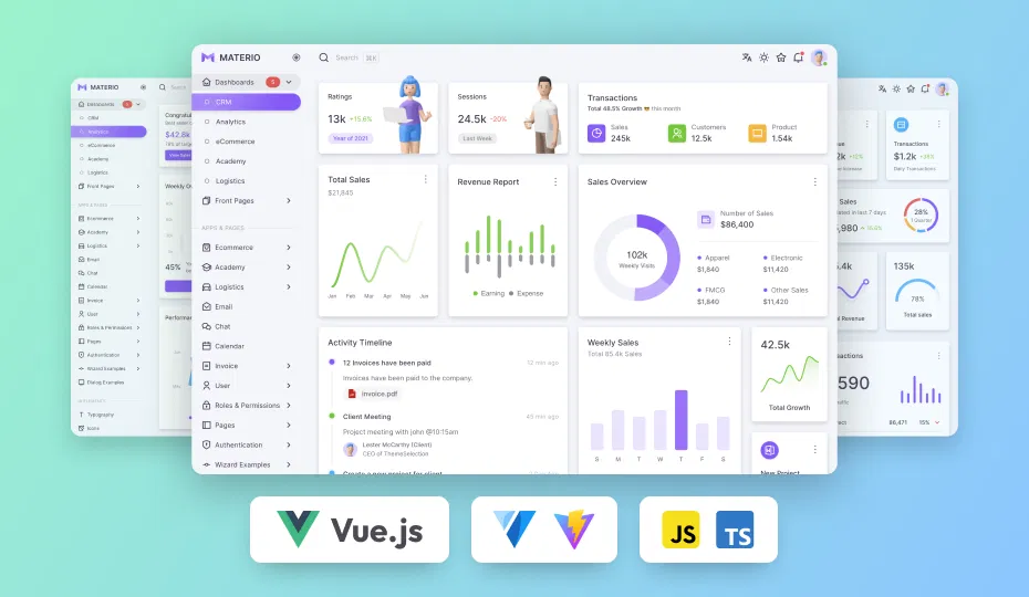 Materio - Template Admin Vue